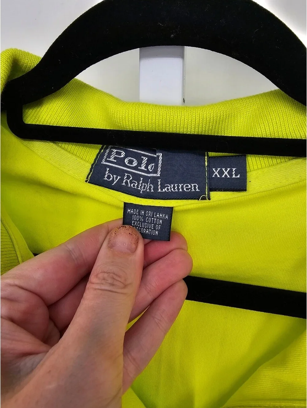 Polo Ralph Lauren Mens Sz XXL Short Sleeve Cotton Polo Shirt Lime Green